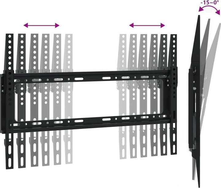 Actual product image VidaXL TV wall mount 26-63 inch screen Max VESA 600x400 mm 50kg (Ceiling, 63", 50 kg)