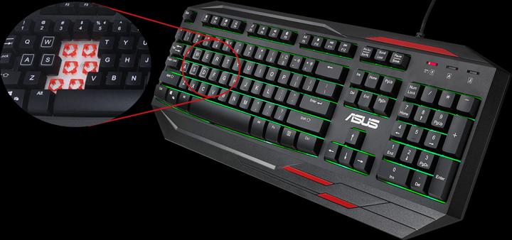 Actual product image ASUS ROG Sagaris GK100 (DE, Cable)