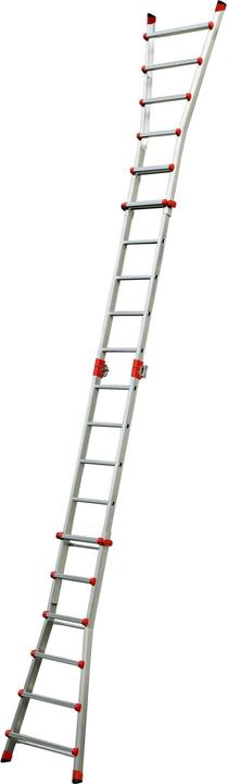 Actual product image Hailo Multi-function telescopic ladder (Stepladder, Telescopic ladder, Multi-purpose ladder, 24 cm)