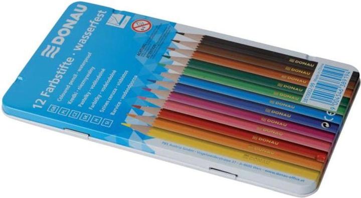 Produktbild Donau Farbstifte Blechetui 12er mehrfarbig (Mehrfarbig, 12 x)