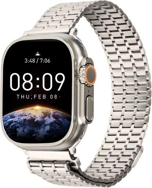 Produktbild MU Classic Stainless Steel Series Edelstahl Armband (42 mm, 44 mm, 45 mm, 24 mm, Edelstahl, Apple Watch Series 1, Apple Watch Series 2, Apple Watch Series 3, Apple Watch Series 4, Apple Watch Series 5, Apple Watch Series 6, Apple Watch Series 7, Apple Watch Series 8, Apple Watch Series 9, Apple Watch SE)