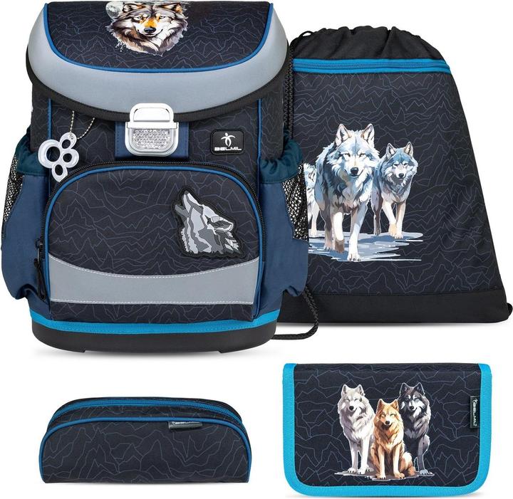 Actual product image Belmil MINI FIT Schulrucksack-Set Wolves Pack (17 l)