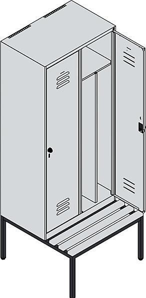 Immagine prodotto C+P Sedile a panca Locker Classic PLUS (80 cm, 212 cm)