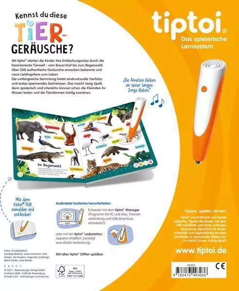 Image du produit Ravensburger tiptoi Kennst du diese Tiergeräusche? (Allemand, 2025)