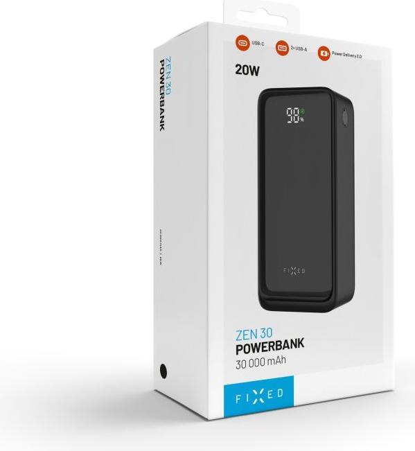 Actual product image Fixed Zen2 30, PD 20W, 30 000 mAh, black (30000 mAh, 20 W)
