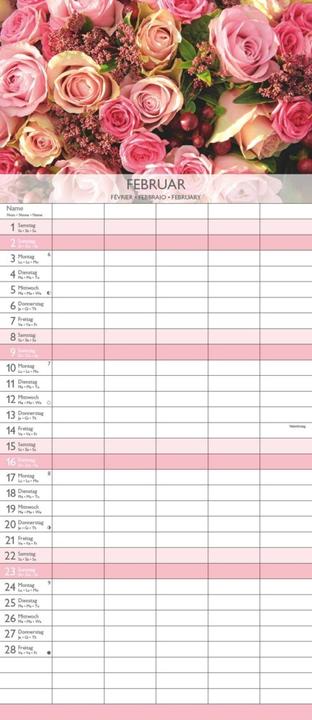 Produktbild Alpha Edition Familienkalender (19.5 x 45 cm, Harter Einband, Deutsch)