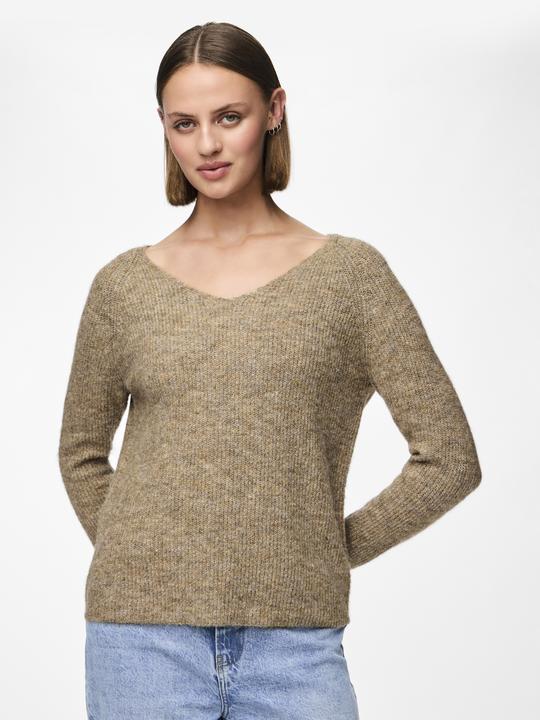 Actual product image Pieces V-neck knit sweater (S)