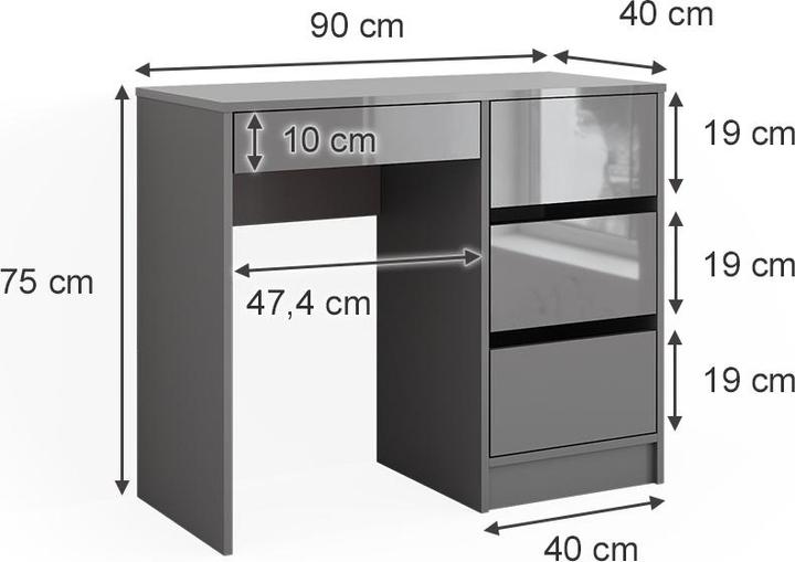 Actual product image Vicco Sherry (90 x 75 x 40 cm)