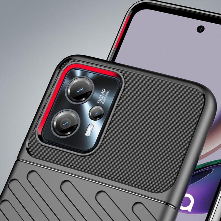 Actual product image Hurtel Thunder Case case for Motorola Moto G13 silicone armor case black (Motorola Moto G13)