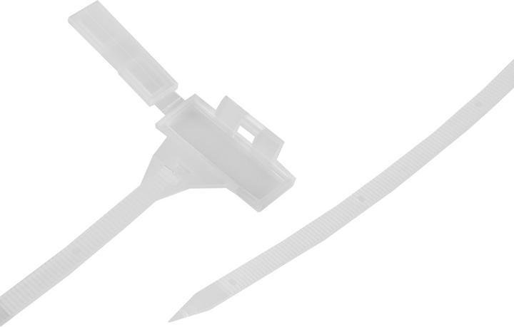 Produktbild Steffen Kabelbinder mit Beschriftungsfeld natur 160mm x 5.0mm, Pack à 20 Stk. (Kunststoffkabelbinder, 160 mm, 20 Stk.)