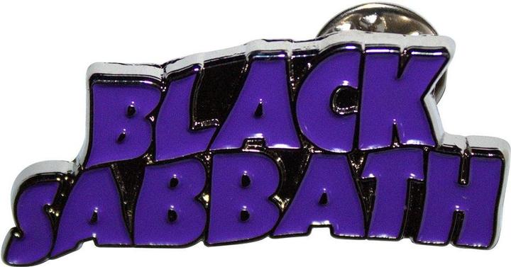 Actual product image Black Sabbath Pin Wavy Logo Badge