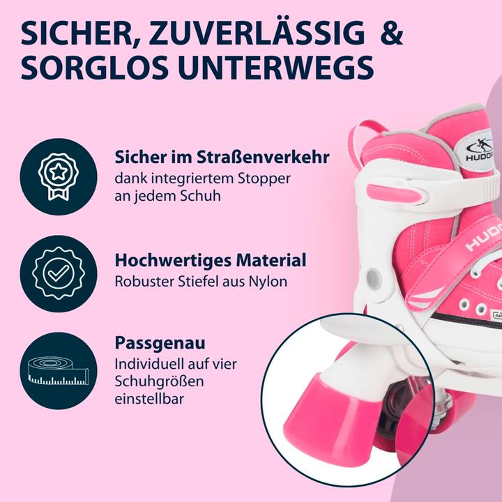 Produktbild Hudora Roller Skate, pink (28, 29, 30, 31)