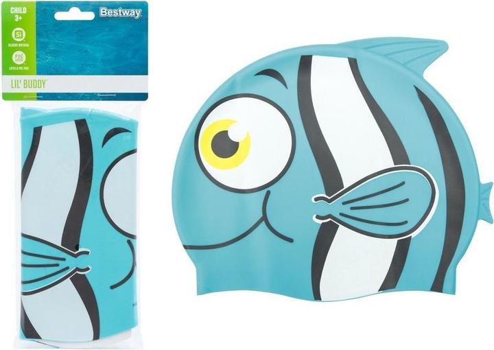 Produktbild Bestway Blaue Fisch-Badekappe