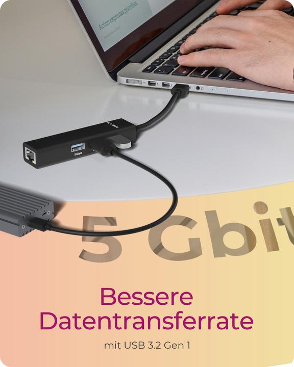 Image du produit Icy Box IB-HUB1439-LAN (USB-A, USB-C, 4 Ports)