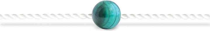 Image du produit Seelenband Bracelet "Porteur d'espoir (23 cm, Malachite, Soie perlée végétalienne)