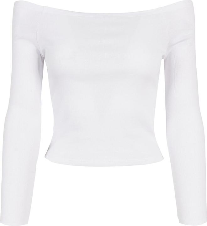 Urban Classics Ladies Off Shoulder Rib Longsleeve (5XL)