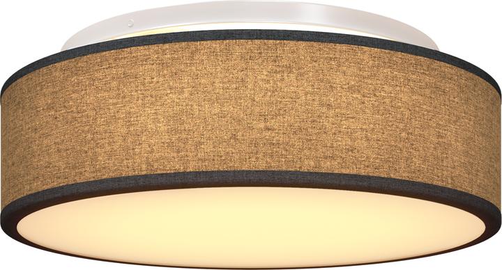 Produktbild VidaXL Deckenlichter Flush Mount Schwarz Ø 38 cm Stoff E27 (E27)