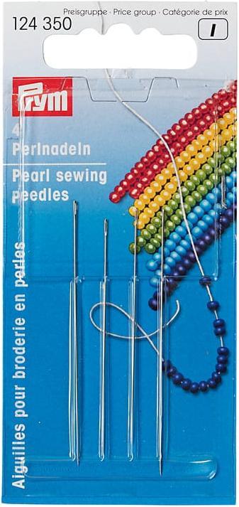 Image du produit Prym Aiguilles à perles en acier, argent n° 10, 0.45 x 55 mm, lettre 25 pcs.