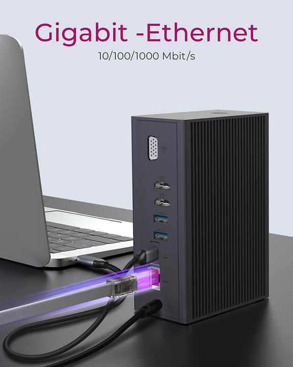 Produktbild Icy Box IB-DK2262AC (USB-C, 3 Ports)