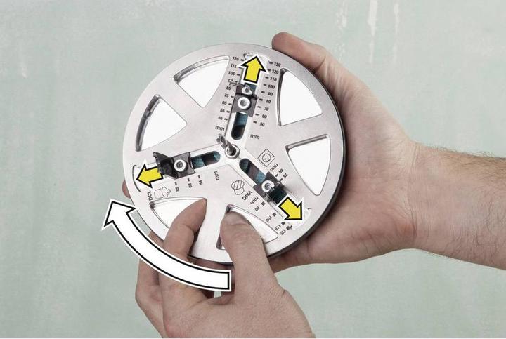 Actual product image wolfcraft Lochsäge verstellbar, Ø 45-130 mm (45 mm, 130 mm)