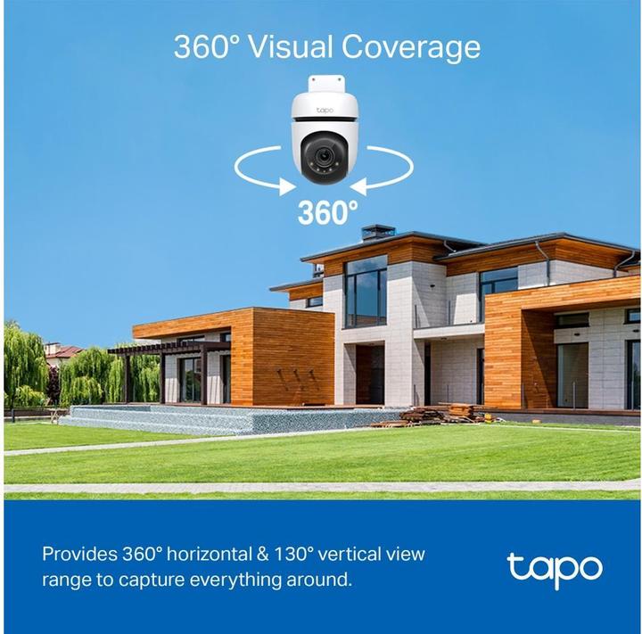 Produktbild TP-Link Tapo C510W 3MP 360° Outdoor Kamera MicroSD (2304 x 1296 Pixels)
