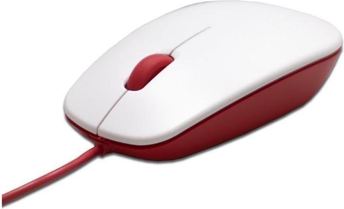 Image du produit Raspberry Pi EB6753 - Souris officielle USB 3 boutons blanche