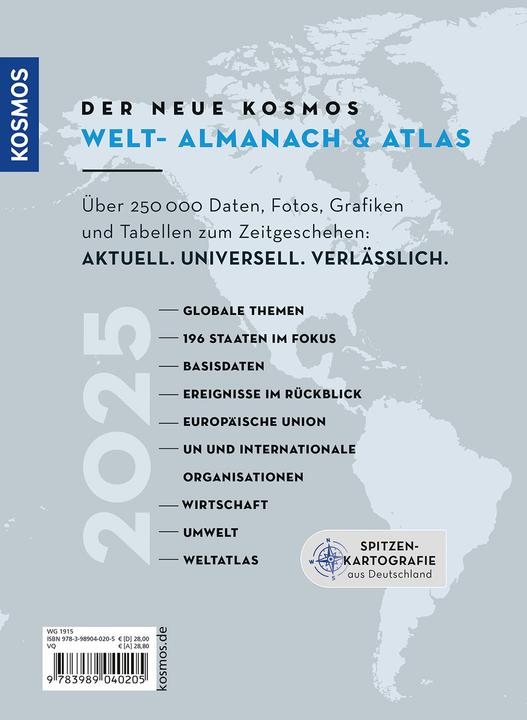 Actual product image KO Der neue Kosmos Welt-Almanach & A (German, Renate Ell, Henning Aubel, Engler, 2024)