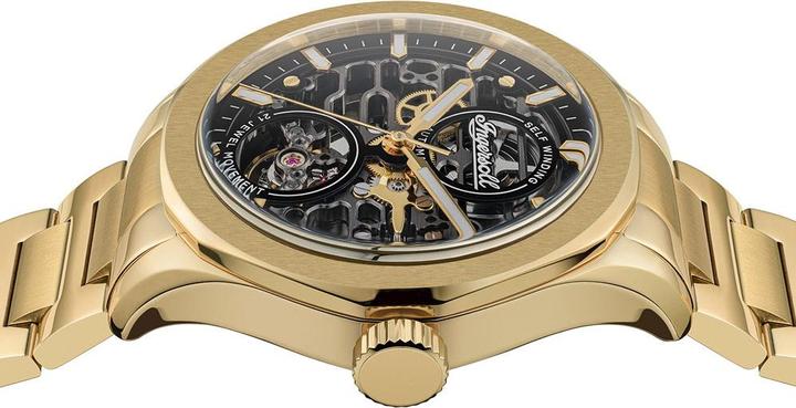Produktbild Ingersoll 1892 Ingersoll I16702 Herrenuhr Ingersoll Bronc Automatic 44mm 5ATM (Skeleton-Uhr, 44 mm)