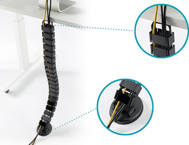 Actual product image Digitus Flexible Cable Routing with Adjustable Length (Cable conduit, 130 cm)