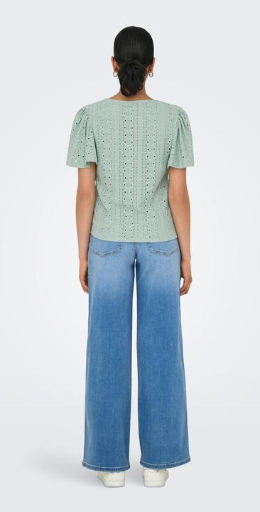 Image du produit Only Normal geschnitten Rundhals Voluminöser Armschnitt Top Top (M)