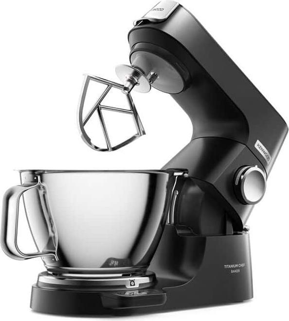 Productafbeelding Kenwood Titanium Chef Baker KVC85.004BK - Keukenmachine - Zwart (1200 W)