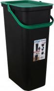 Image du produit Tontarelli poubelle avec anse moda 38l vert/noir (38 l)