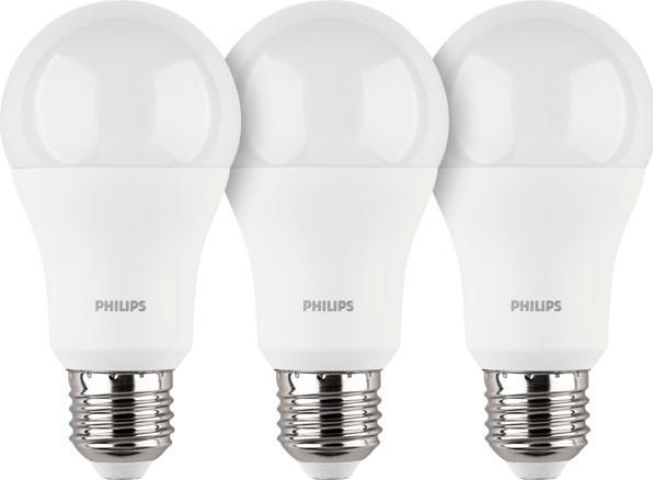 Produktbild Philips LED Lampe E27 3er Set 100W 4000K (E27, 13 W, 1521 lm, 3 x, E)