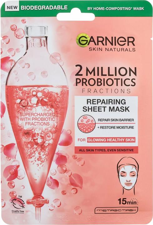 Image du produit Garnier Skin Naturals Repairing Sheet Mask - Masque textile régénérateur avec fractions probiotiques -