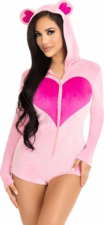 Produktbild Leg Avenue TEDDYBÃ„R-SAMT-BODYS, ROSA, S (S)