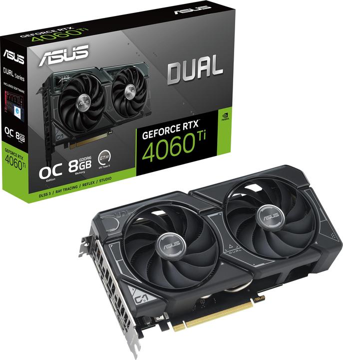 Actual product image ASUS Dual GeForce RTX 4060 Ti OC Edition 8GB (8 GB)