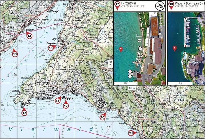 Actual product image Seekarte Map 3, Vierwaldstättersee