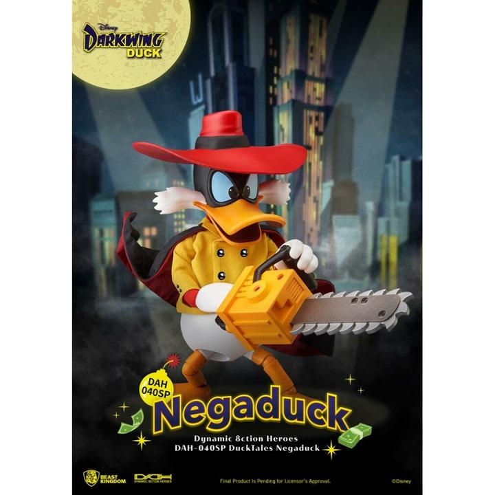 Actual product image Beast Kingdom Darkwing Duck : Negaduck AF Dynamic Action Hero