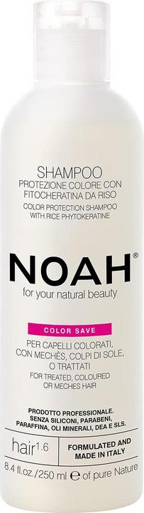 Noah 1.6 Farbschutz-Shampoo mit Reis-Phytokeratinen 250ml (Flüssiges Shampoo)
