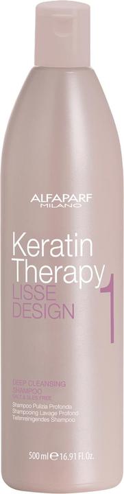 Alfaparf Lisse Design Keratin Therapie Deep Cleansing Shampoo (500 ml, Flüssiges Shampoo)