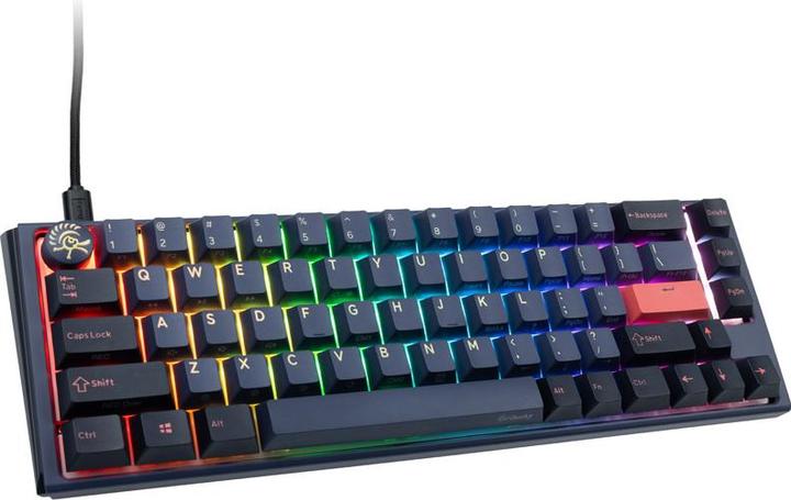 Actual product image Ducky One 3 Cosmic Blue SF Gaming Keyboard, RGB LED - MX-Speed-Silver (US) (US, Cable)