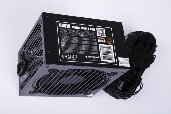 Immagine prodotto Gembird Alimentatore ATX 80+Bronzo aktywne PFC, ventola (600 W)