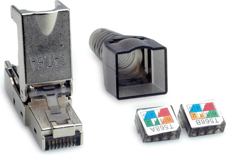 Produktbild Value feldkonfekt. RJ45-St. Kat.6A STP (Netzwerkkabel Stecker)