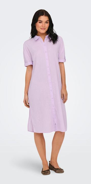 Produktbild JdY Locker geschnitten Hemdkragen Voluminöser Armschnitt Midikleid Kleid (XS)