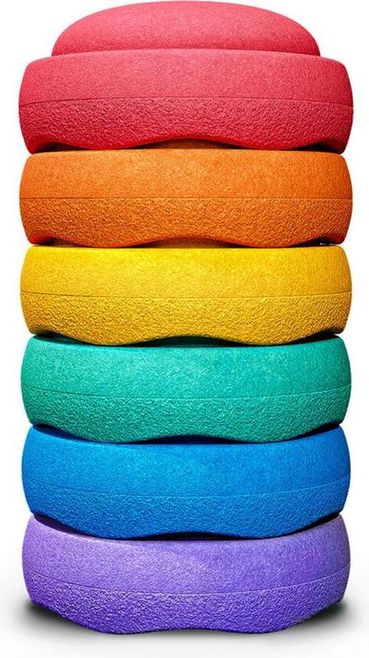 Actual product image Stapelstein Rainbow set of 6