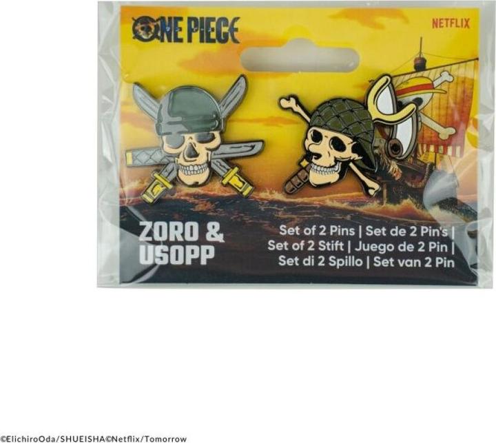 Produktbild Cinereplicas One Piece Ansteck-Pins 2er-Pack Zoro & Usopp