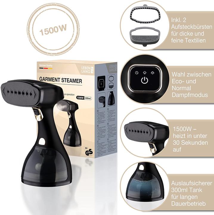 Immagine prodotto Lebenlang Piastra a vapore (1500 W)