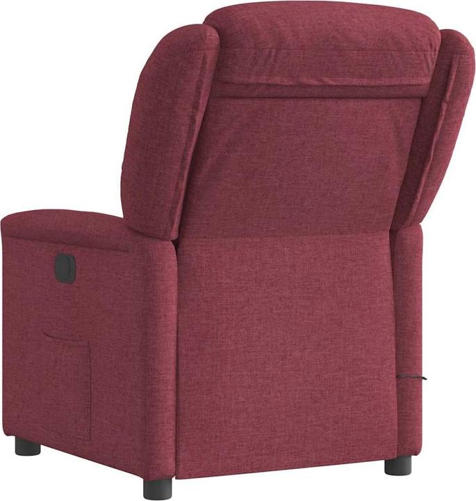 Produktbild VidaXL Massagesessel Weinrot Stoff Massage TV-Sessel