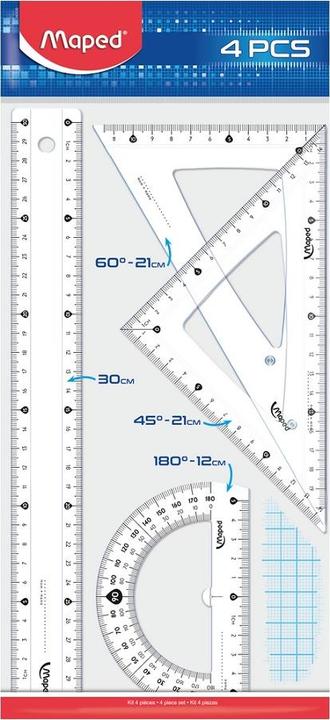 Actual product image Maped Drawing set mapped, 4 parts (30 cm)