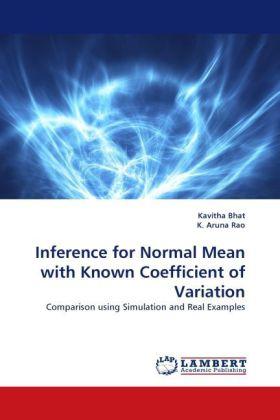 Image du produit Inference for Normal Mean with Known Coefficient of Variation (Allemand, Kavitha Bhat, K. Aruna Rao, 2011)